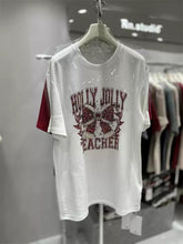 Heavyweight Diamond-Embellished Bow Cotton Short-Sleeve T-Shirt