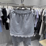 Cozy Bear Two-Piece Set: Relaxed Tee + Mini Skirt 🧸✨