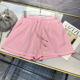 2025 New Style-Summer Hot Diamond Loose Short Sweatpants