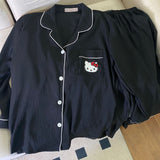Cozy Pajama Shirt-HELLE KITTY